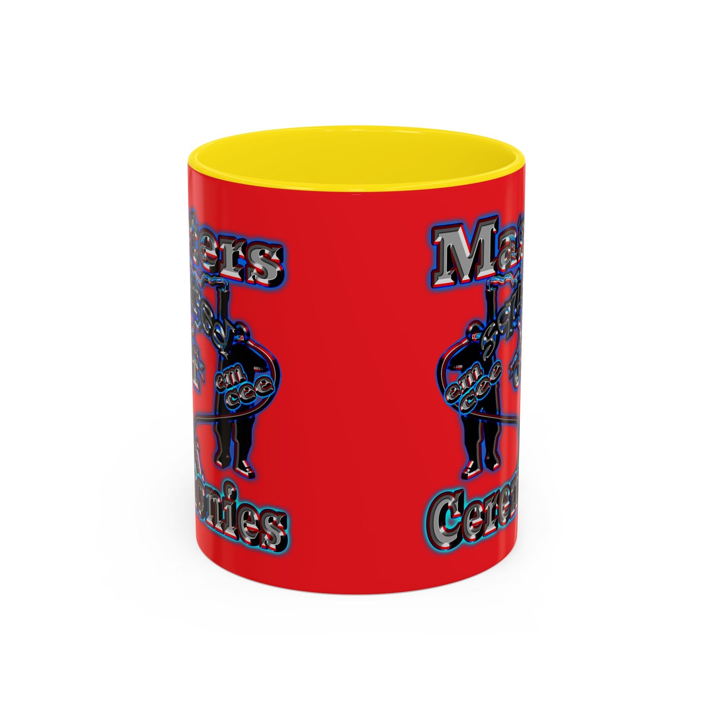 em cee squared - Accent Mug (red)