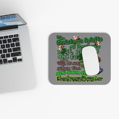 christmas spirits of boston - Mouse Pad (Rectangle) (grey)