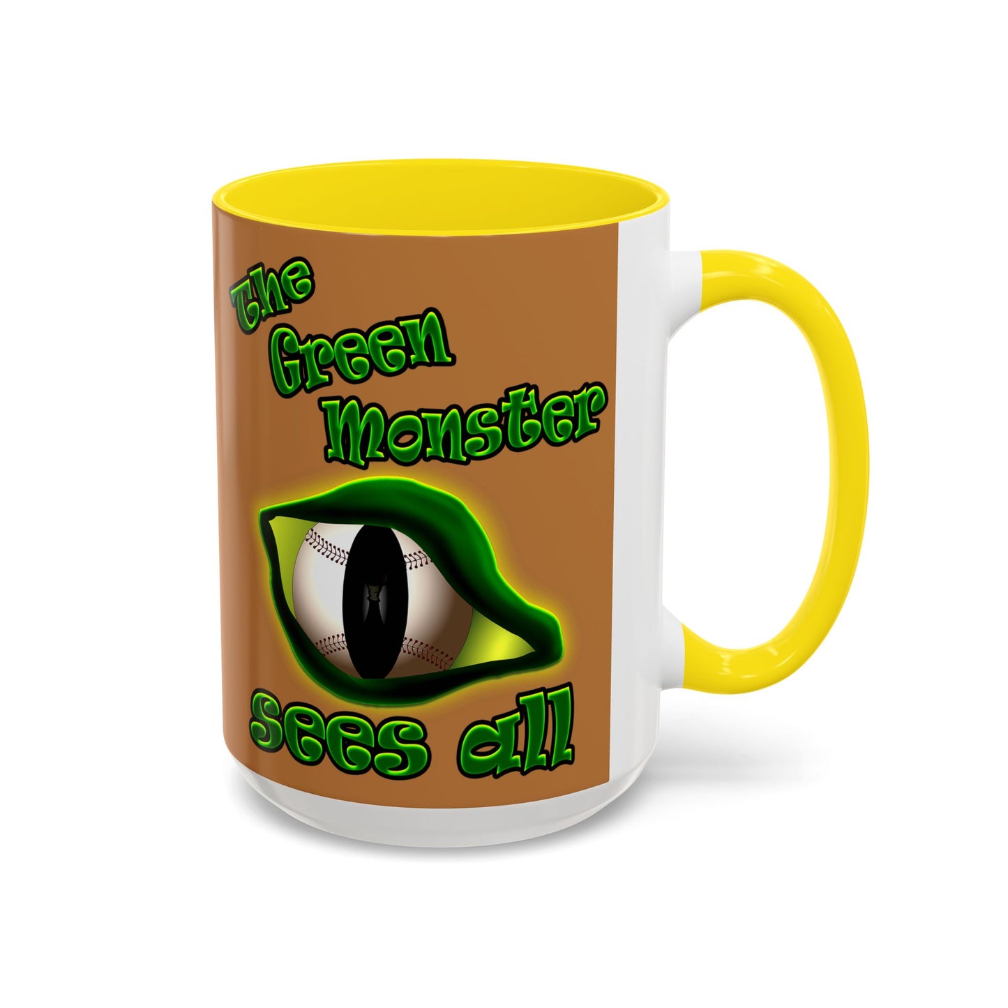 green monster - Accent Mug (light brown)