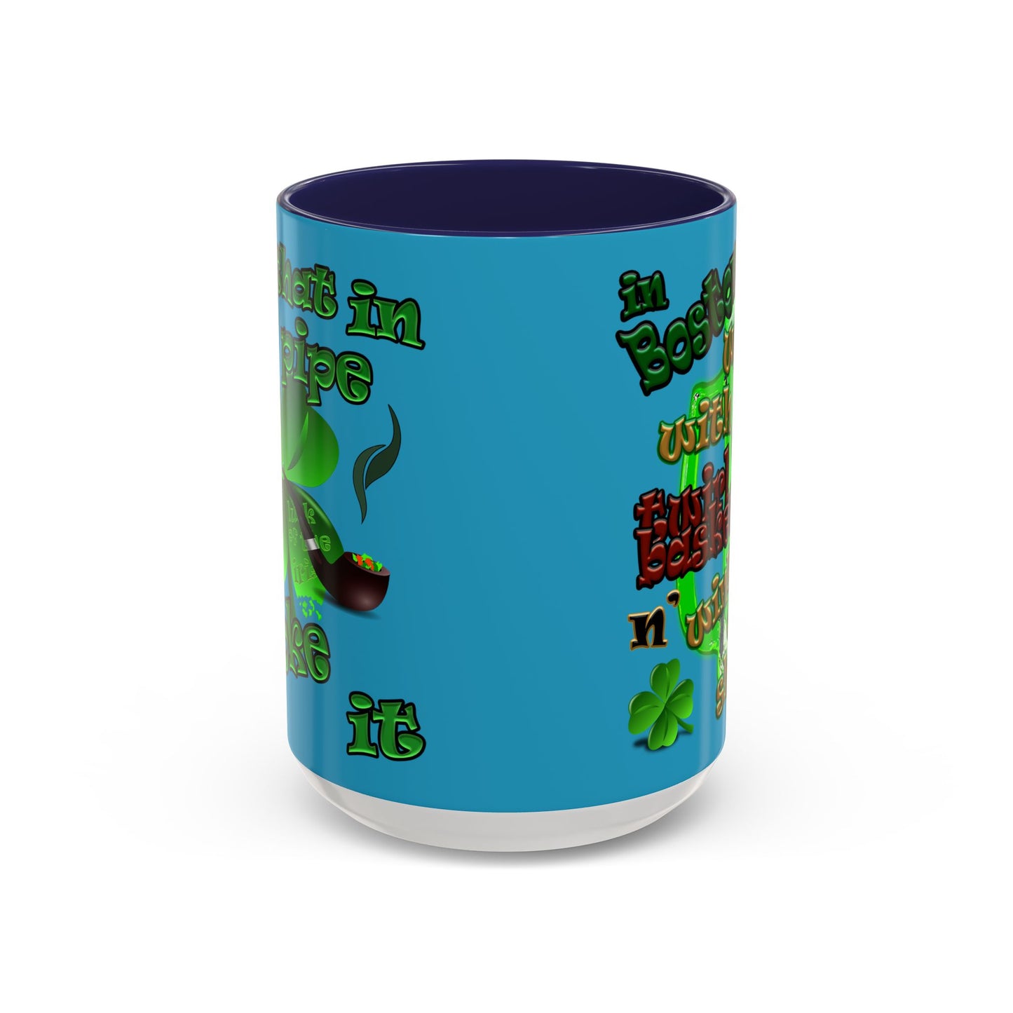 celtics logo - Accent Mug (turquoise)
