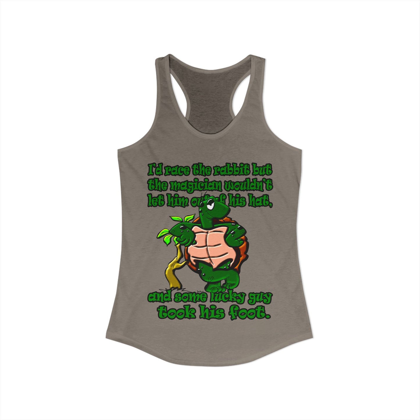 turtle race - Women's Ideal Racerback Tank
