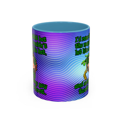 turtle race - Accent Mug (purple wave)