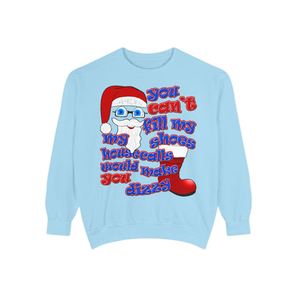 santa's shoes - Unisex Garment-Dyed Sweatshirt