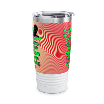 noticed you noticing - Ringneck Tumbler, 20oz (yellow-orange wave)