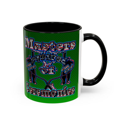 em cee squared - Accent Mug (logo green)