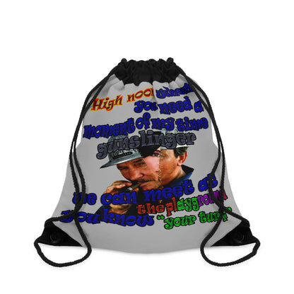 high noon - Drawstring Bag (light grey)