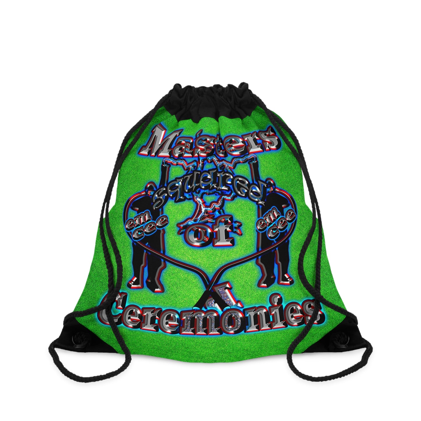 em cee squared - Drawstring Bag (green turf)