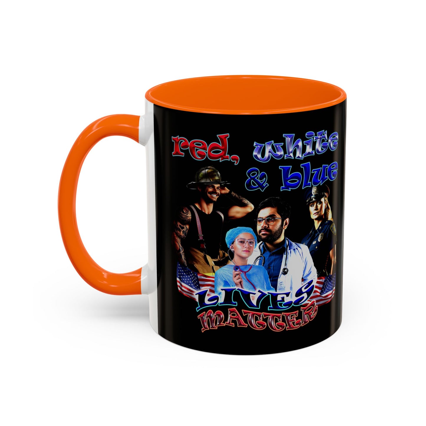 rw&b lives matter - Accent Mug (black)