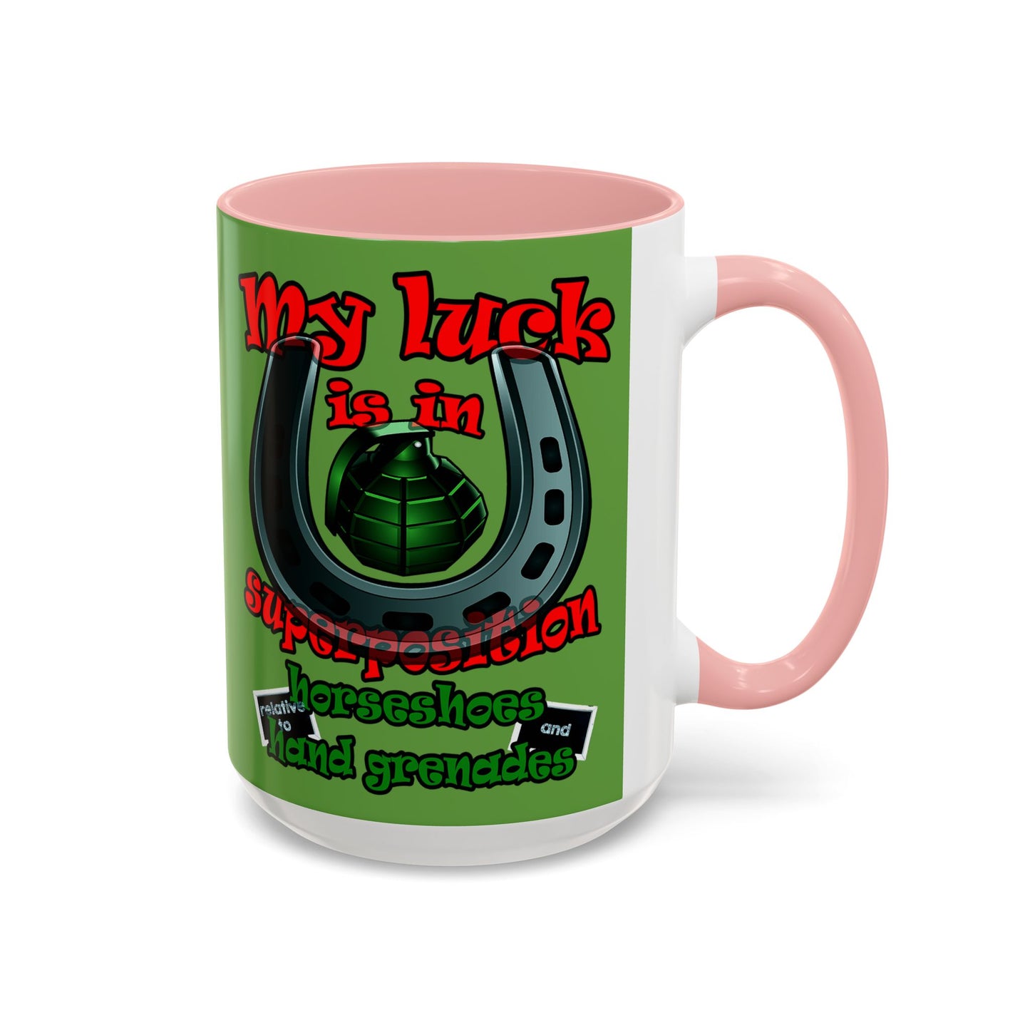my luck - Accent Mug (green)