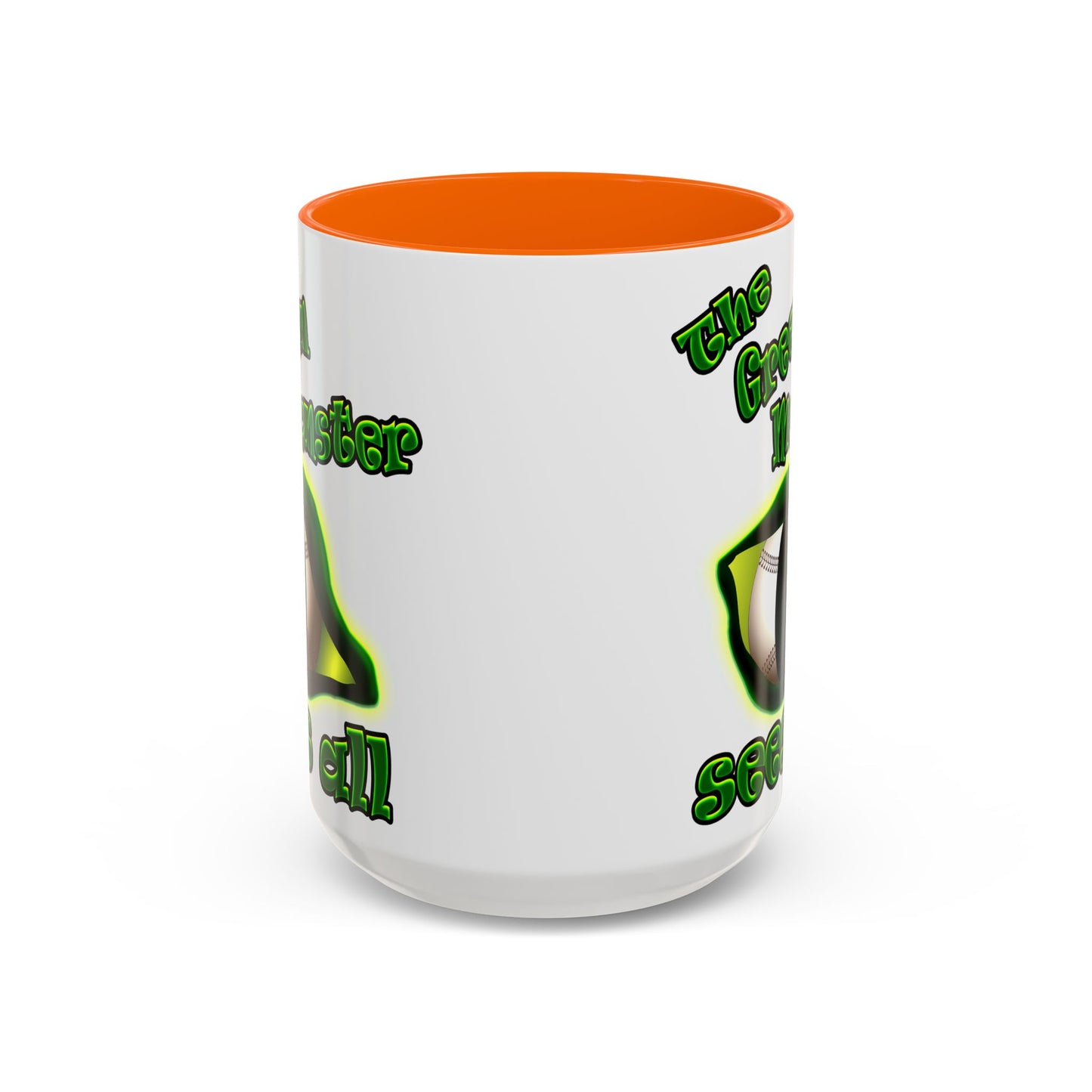 green monster - Accent Mug (white)