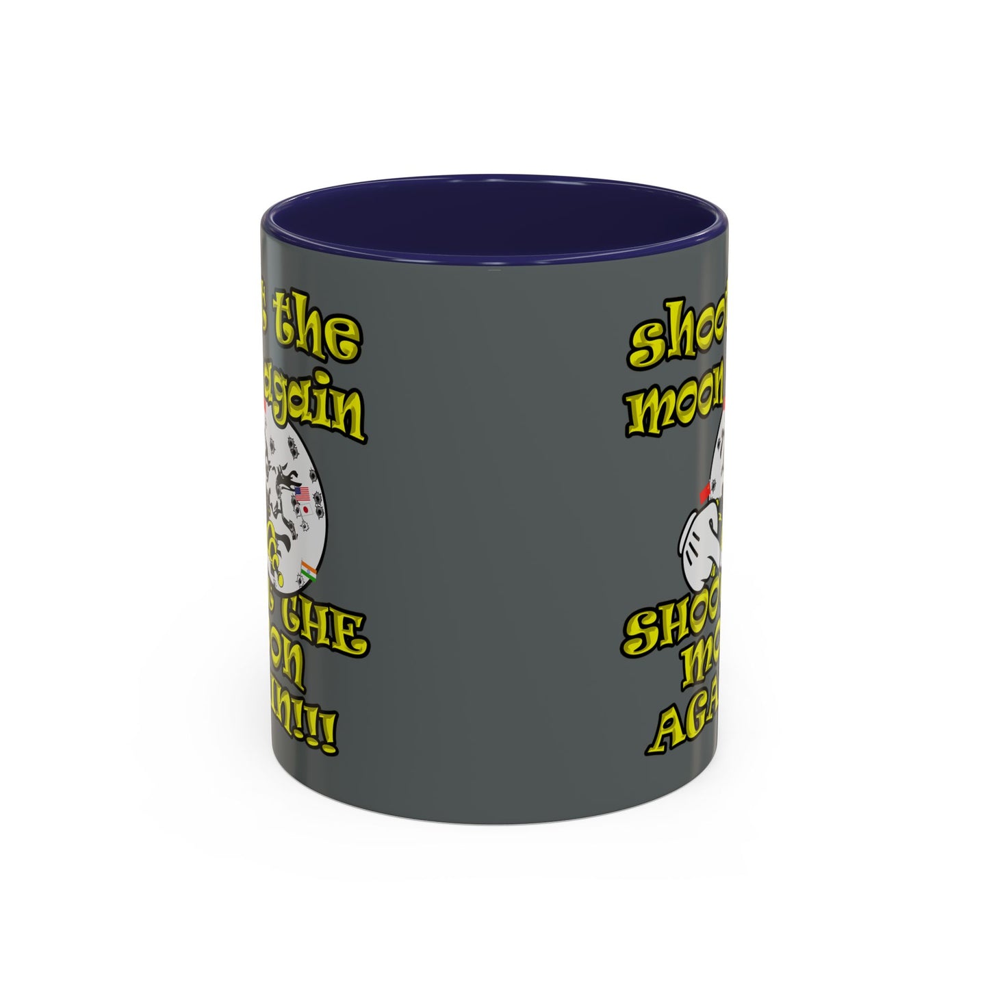 shoot the moon again - Accent Mug (dark grey)