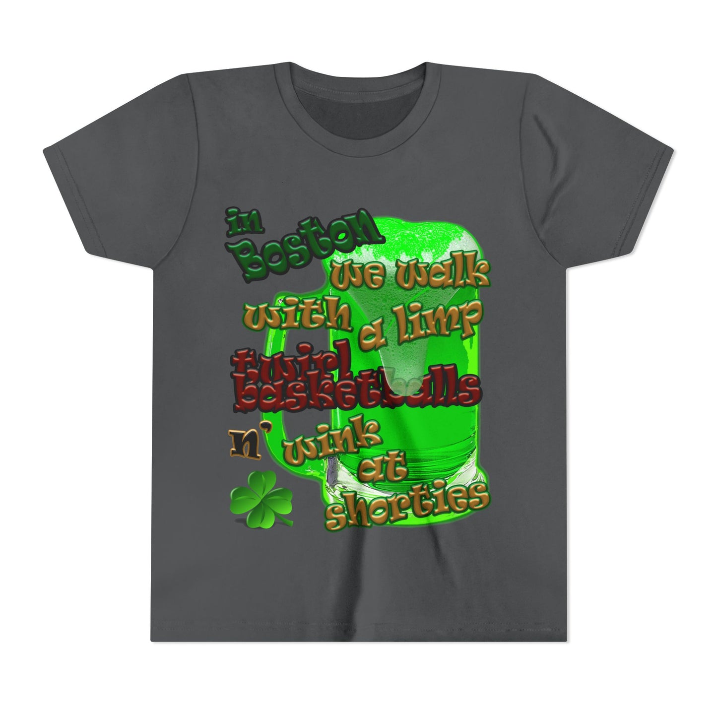 celtics logo - Youth Short Sleeve Tee
