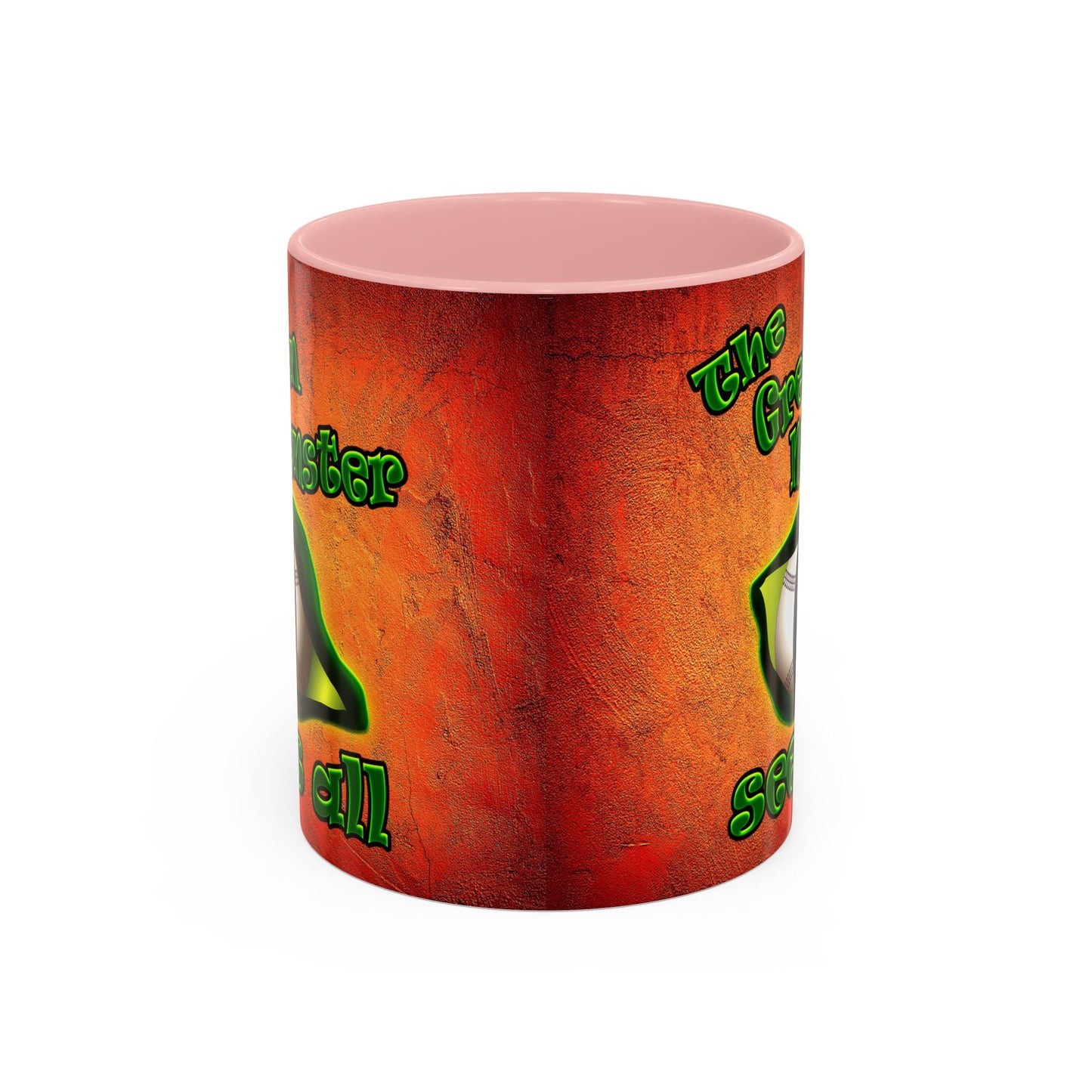 green monster - Accent Mug (burnt orange)