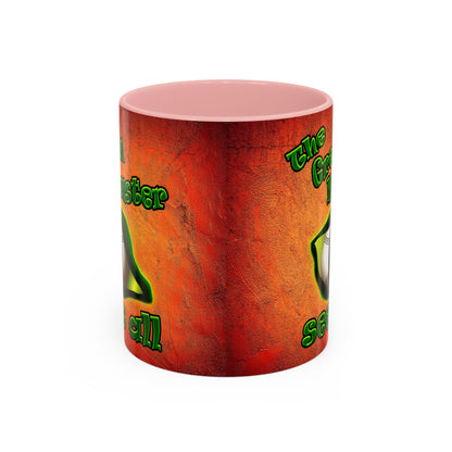 green monster - Accent Mug (burnt orange)