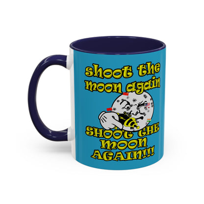 shoot the moon again - Accent Mug (turquoise)