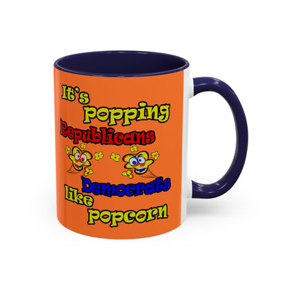 popping like popcorn - Accent Mug (crusta)