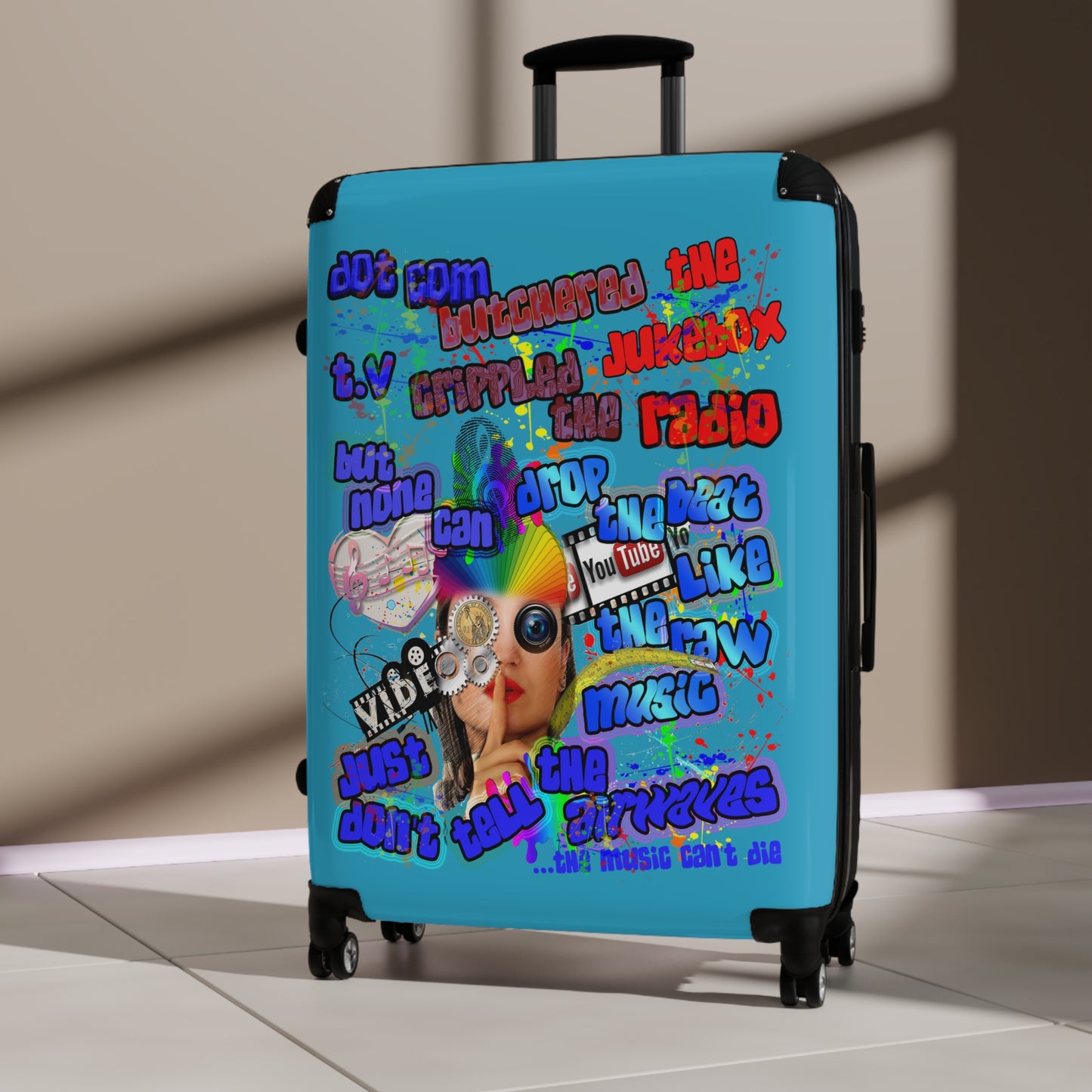 drop the beat - Suitcase (turquoise)