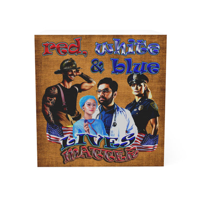 rw&b lives matter - note cube (brown papyrus)
