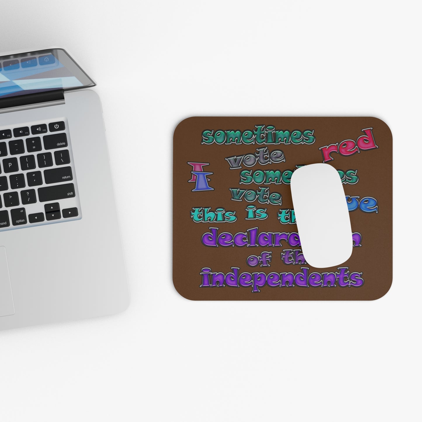 declaration of the independents - Mouse Pad (Rectangle) (brown)