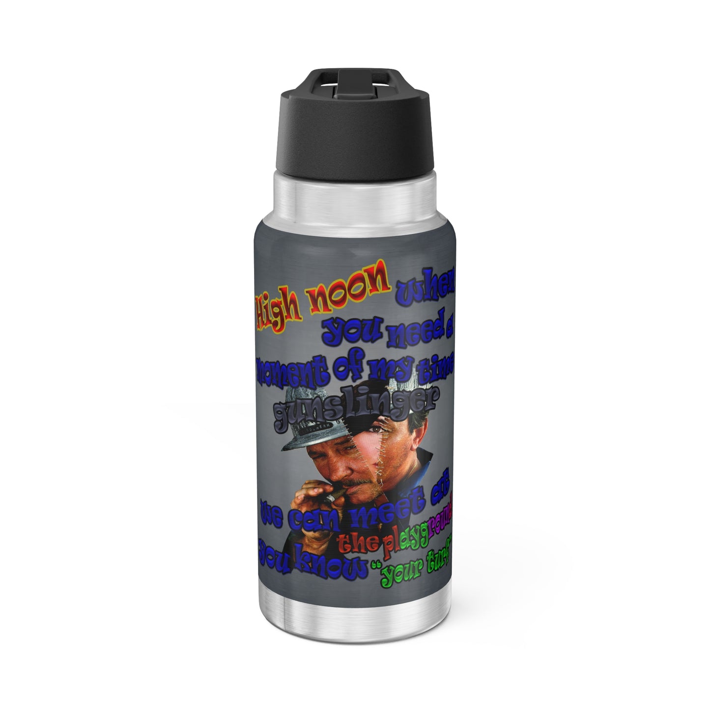 high noon - Gator Tumbler, 32oz  (grey-light grey)