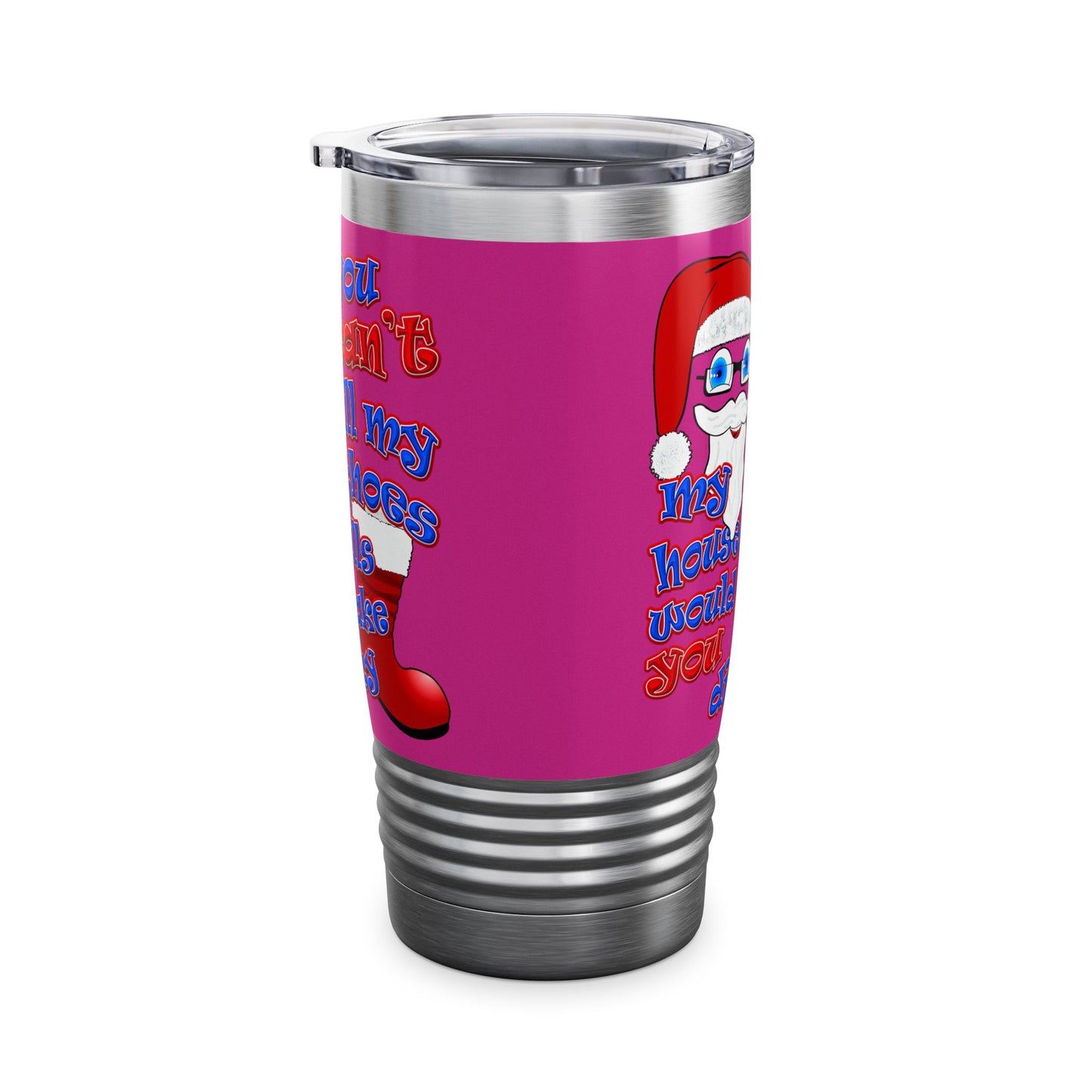 santa's shoes - Ringneck Tumbler, 20oz (pink)