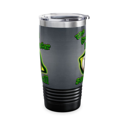 green monster - Ringneck Tumbler, 20oz (grey-light grey)