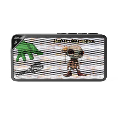 I don't care that your green - Jabba Bluetooth Speaker (white marble)
