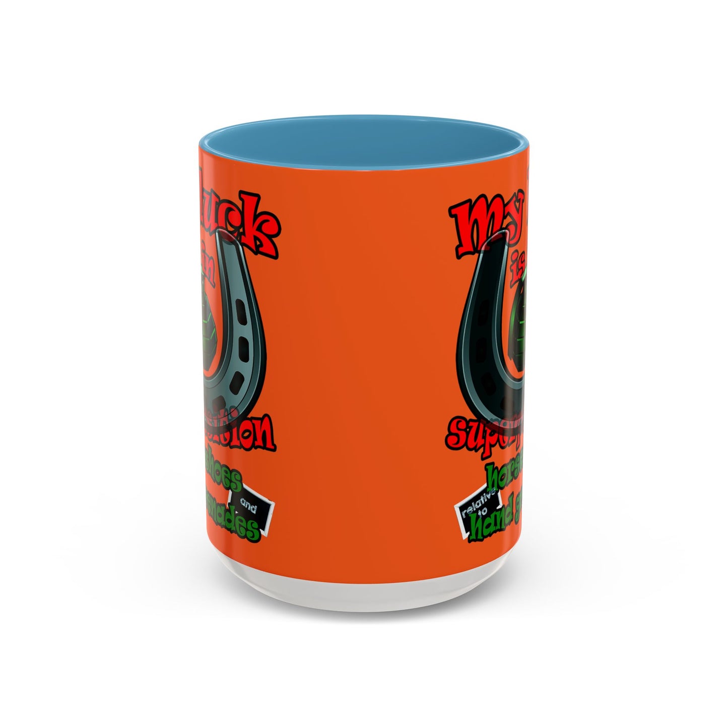 my luck - Accent Mug (orange)