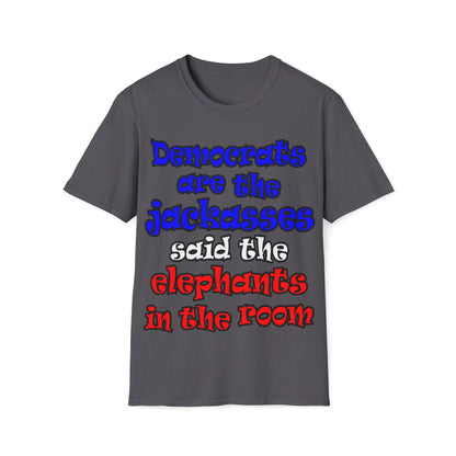 donkeys and elephants - Unisex Softstyle T-Shirt