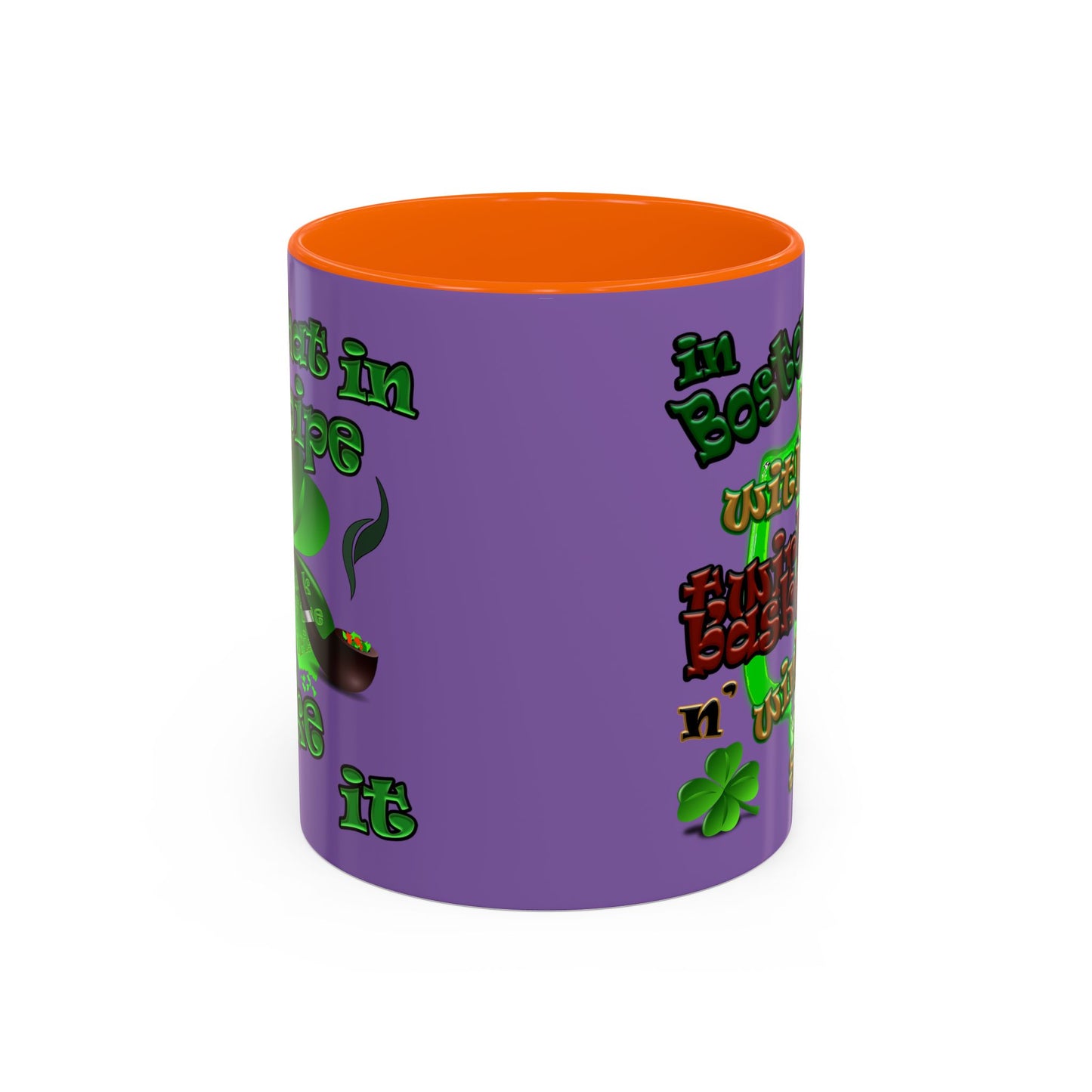 celtics logo - Accent Mug (light purple)