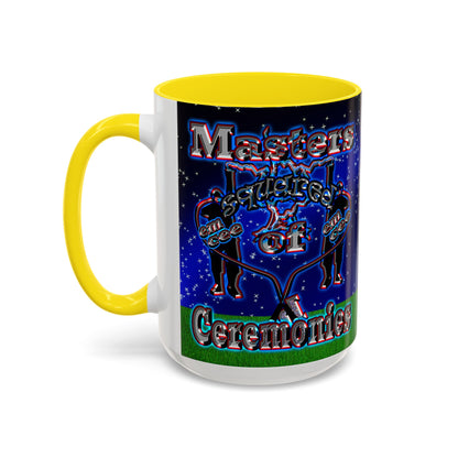 em cee squared - Accent Mug ('snoops' background)
