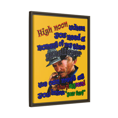 high noon - framed canvas art (yellow)