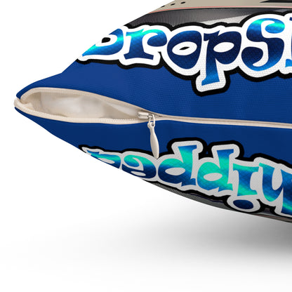 logo - Spun Polyester Square Pillow - (dark blue)