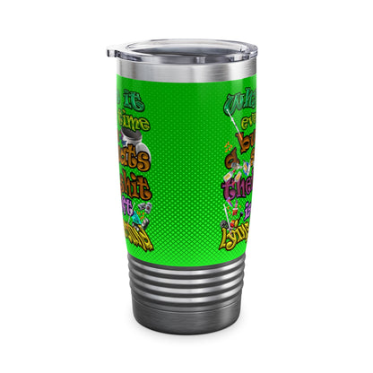 the bum's shit - Ringneck Tumbler, 20oz (logo green)