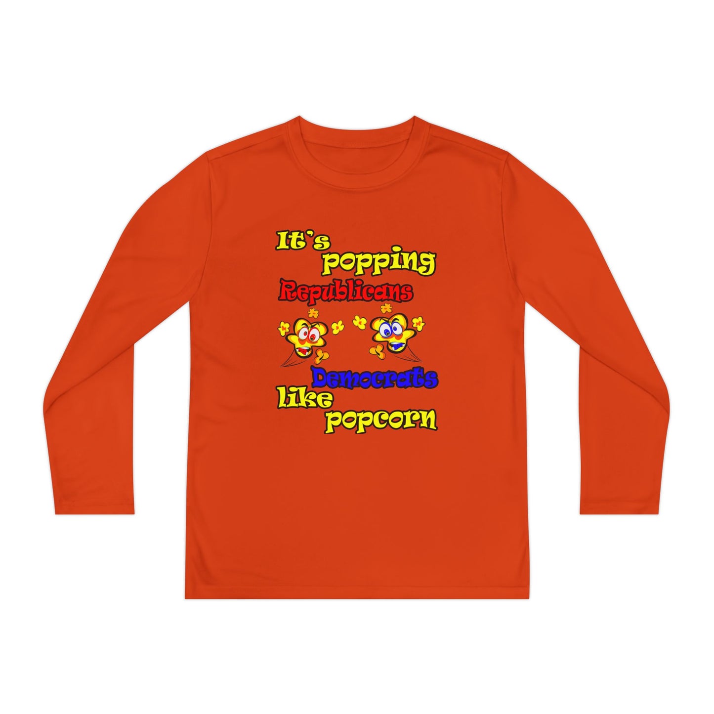 popping like popcorn - Youth Long Sleeve Competitor Tee