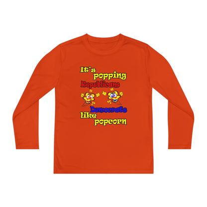 popping like popcorn - Youth Long Sleeve Competitor Tee