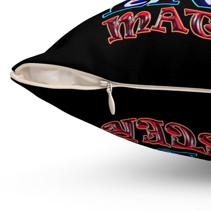 rw&b lives matter - Spun Polyester Square Pillow - (black)