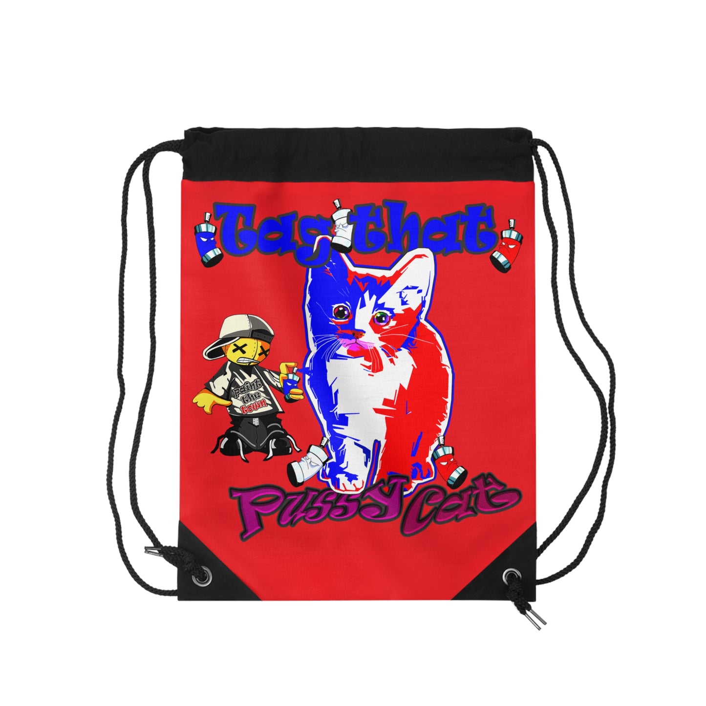 tag that - Drawstring Bag (red)