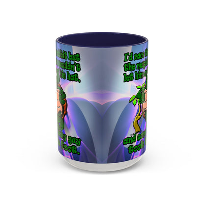 turtle race - Accent Mug (grey-pink wave)