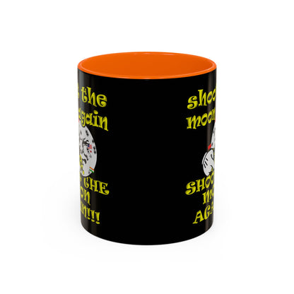 shoot the moon again - Accent Mug (black)