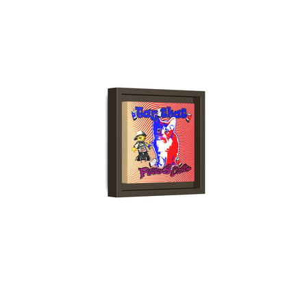 tag that - framed canvas art (yellow-orange wave)