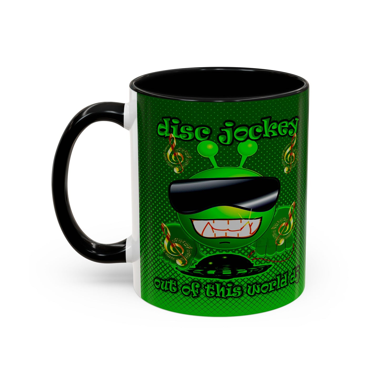 disc jockey - Accent Mug (logo green)
