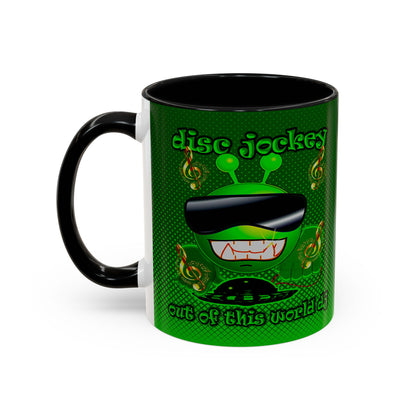 disc jockey - Accent Mug (logo green)