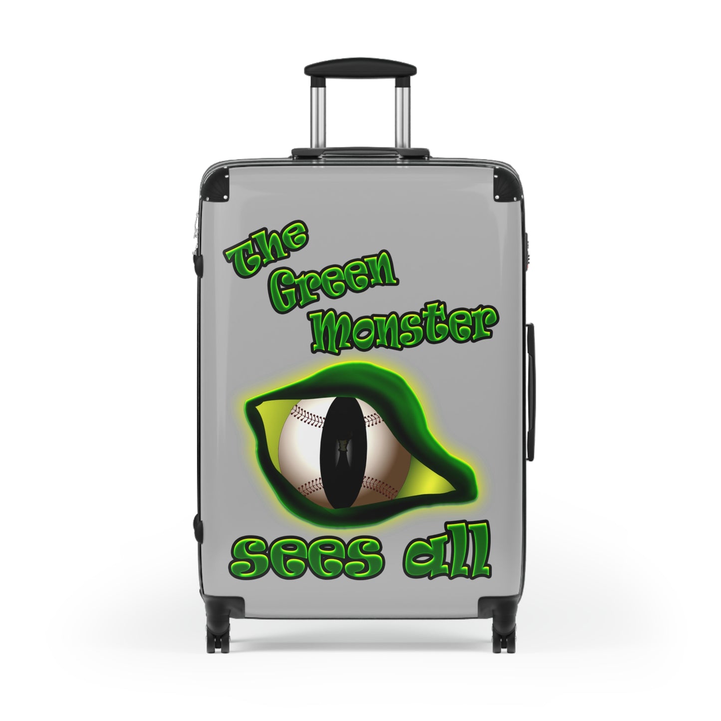 green monster - Suitcase (light grey)