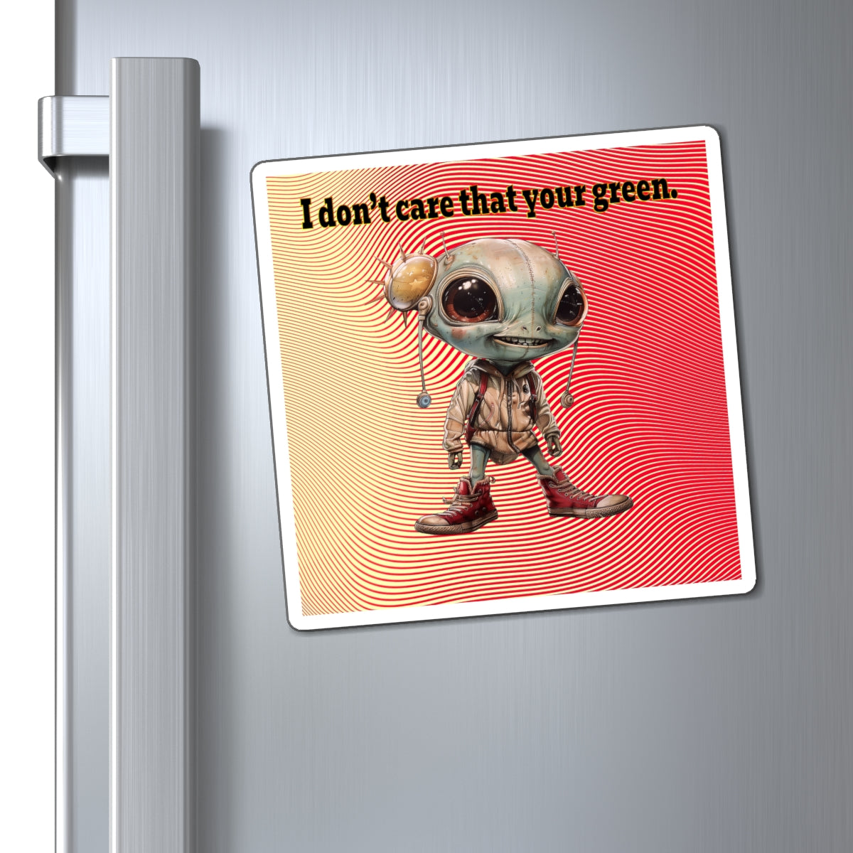 I don't care that your green - Magnets - (yellow-orange wave)