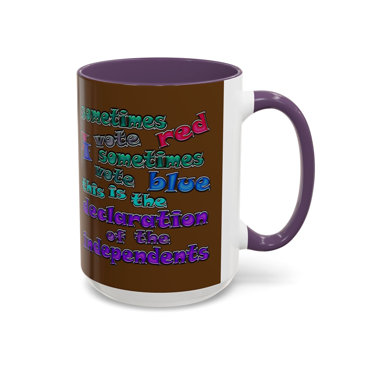 declaration of the independents - Accent Mug (brown)