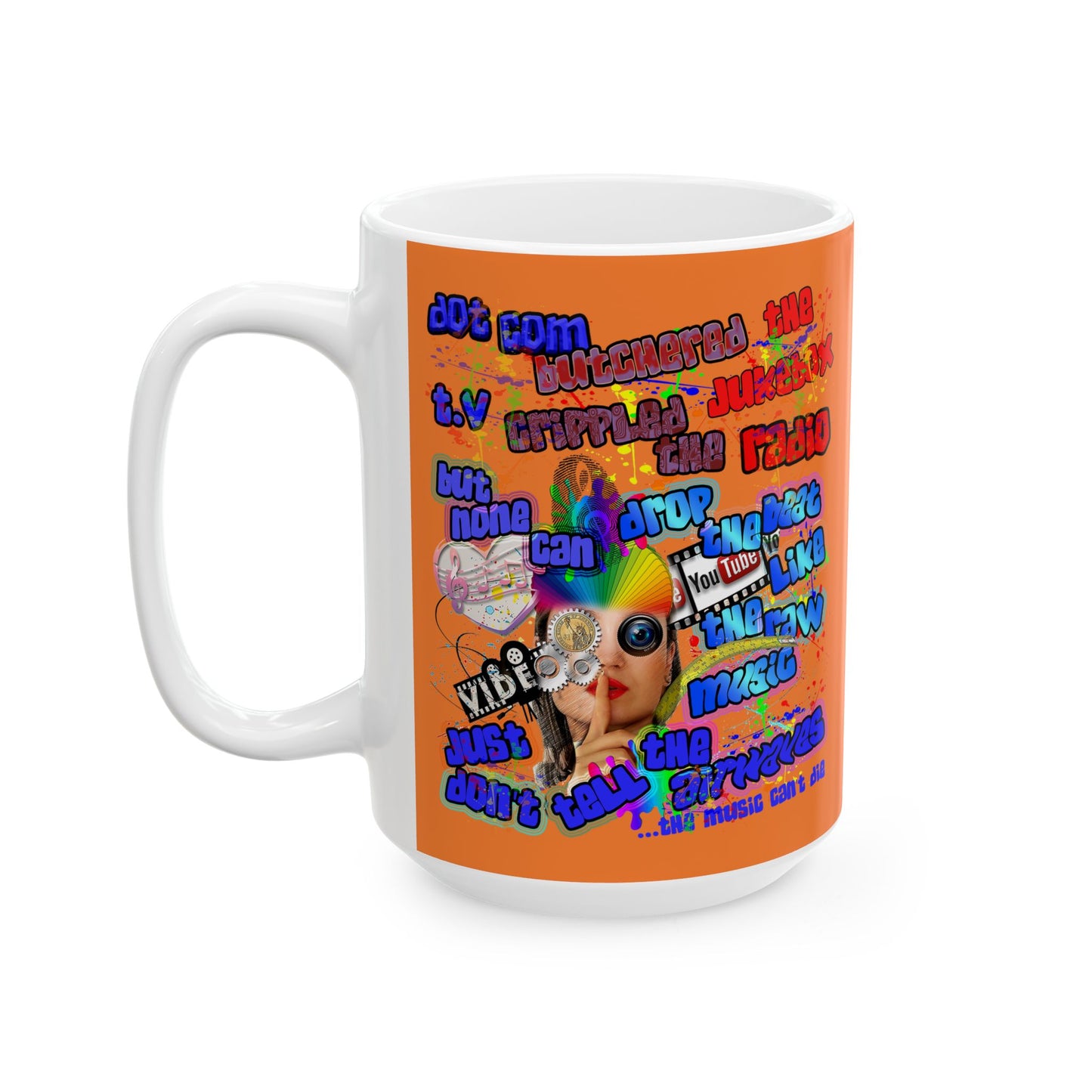 drop the beat - White Mug (crusta)
