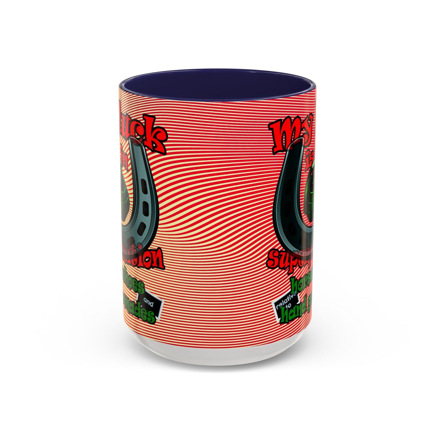 my luck - Accent Mug (yellow-orange wave)