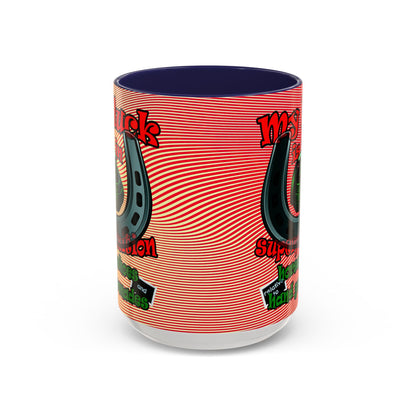 my luck - Accent Mug (yellow-orange wave)