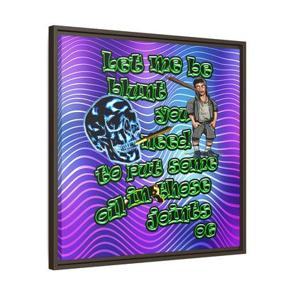 og - framed canvas art (purple wave)
